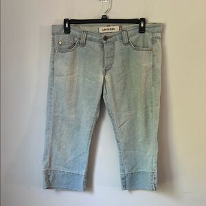Levis Womens Y2K Indie Sleeze Low Slouch Capri Jeans Sz 9